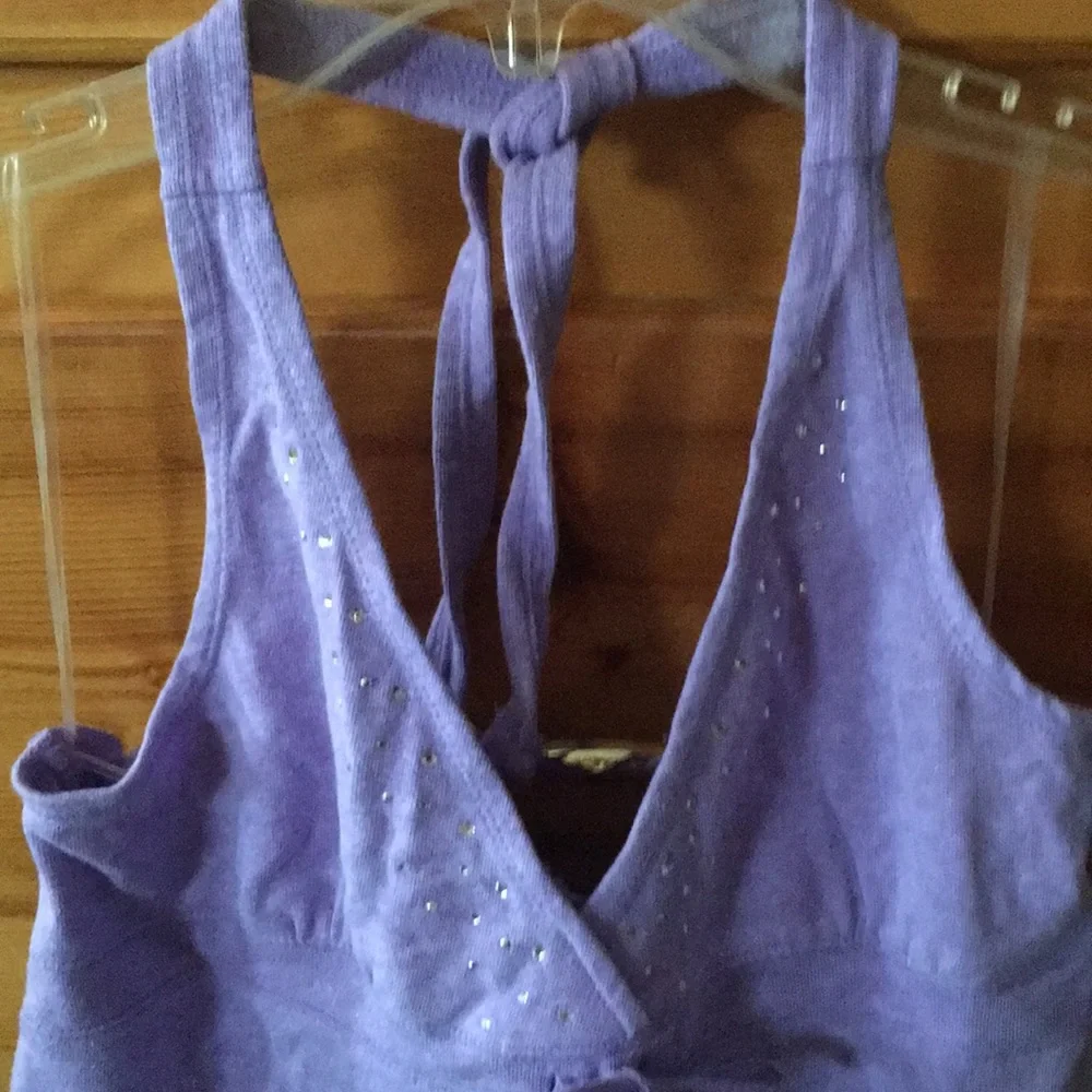 Original Justice Purple Halter swim cover size 14